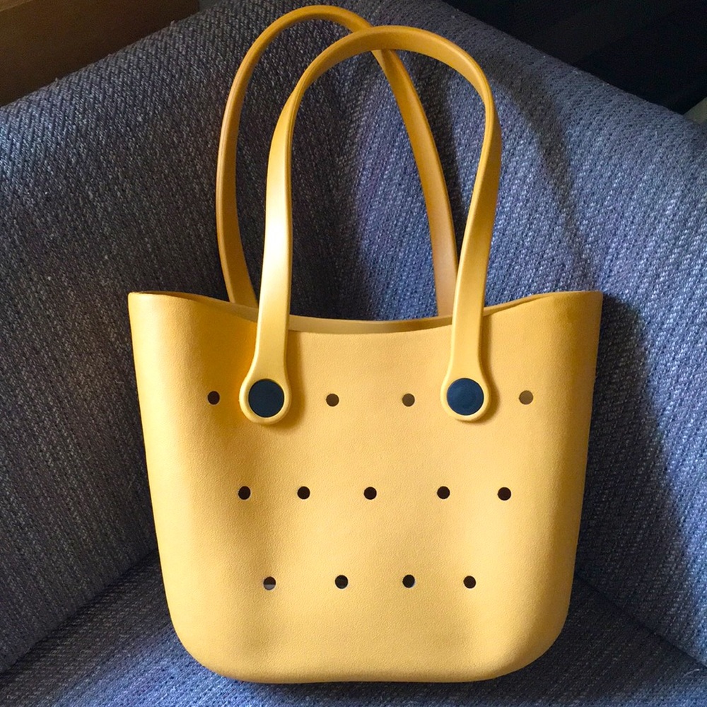 ☀️Yellow medium silicone tote bag ☀️